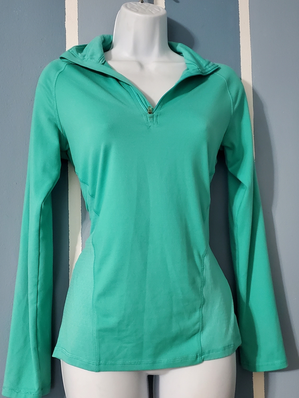 Champion Duo Dry Mint Half-Zip Hooded Performance Top